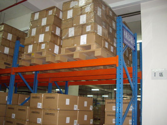 주문 지게차와 주문 제작된 금속 하베이 의무 두배 깊이인 팰릿 래크가 일합니다 온라인 제조